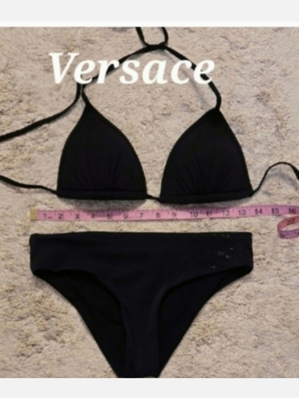 Versace Black Bikini Set size S